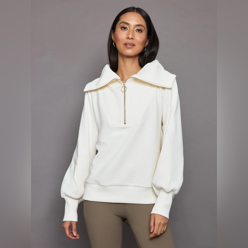 Varley Vine Half Zip - Ivory - XS - like new